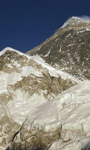 Preview wallpaper mountains, height, snow, cloud