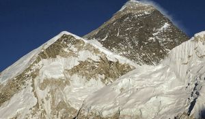 Preview wallpaper mountains, height, snow, cloud