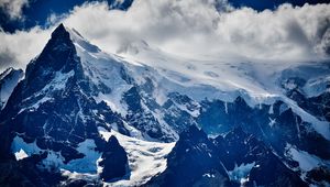 Preview wallpaper mountains, high, snow