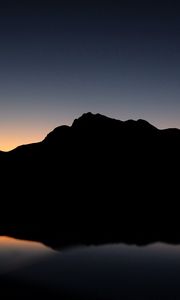 Preview wallpaper mountains, hill, dark