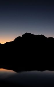 Preview wallpaper mountains, hill, dark