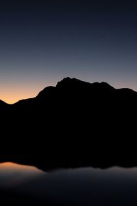 Preview wallpaper mountains, hill, dark