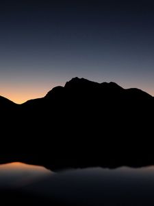 Preview wallpaper mountains, hill, dark