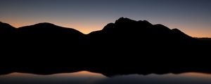 Preview wallpaper mountains, hill, dark
