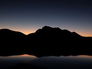 Preview wallpaper mountains, hill, dark