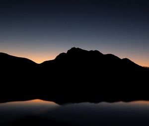 Preview wallpaper mountains, hill, dark