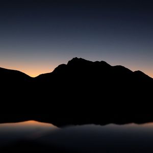 Preview wallpaper mountains, hill, dark