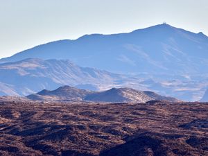 Preview wallpaper mountains, hills, fog, relief, landscape