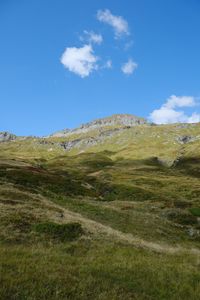 Preview wallpaper mountains, hills, grass, nature, landscape