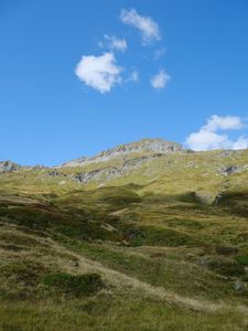 Preview wallpaper mountains, hills, grass, nature, landscape