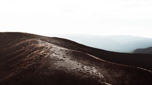Preview wallpaper mountains, hills, sky, fog, landscape