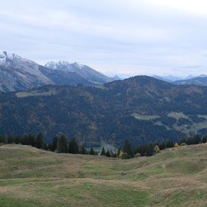 Preview wallpaper mountains, hills, valley, trees, nature, landscape