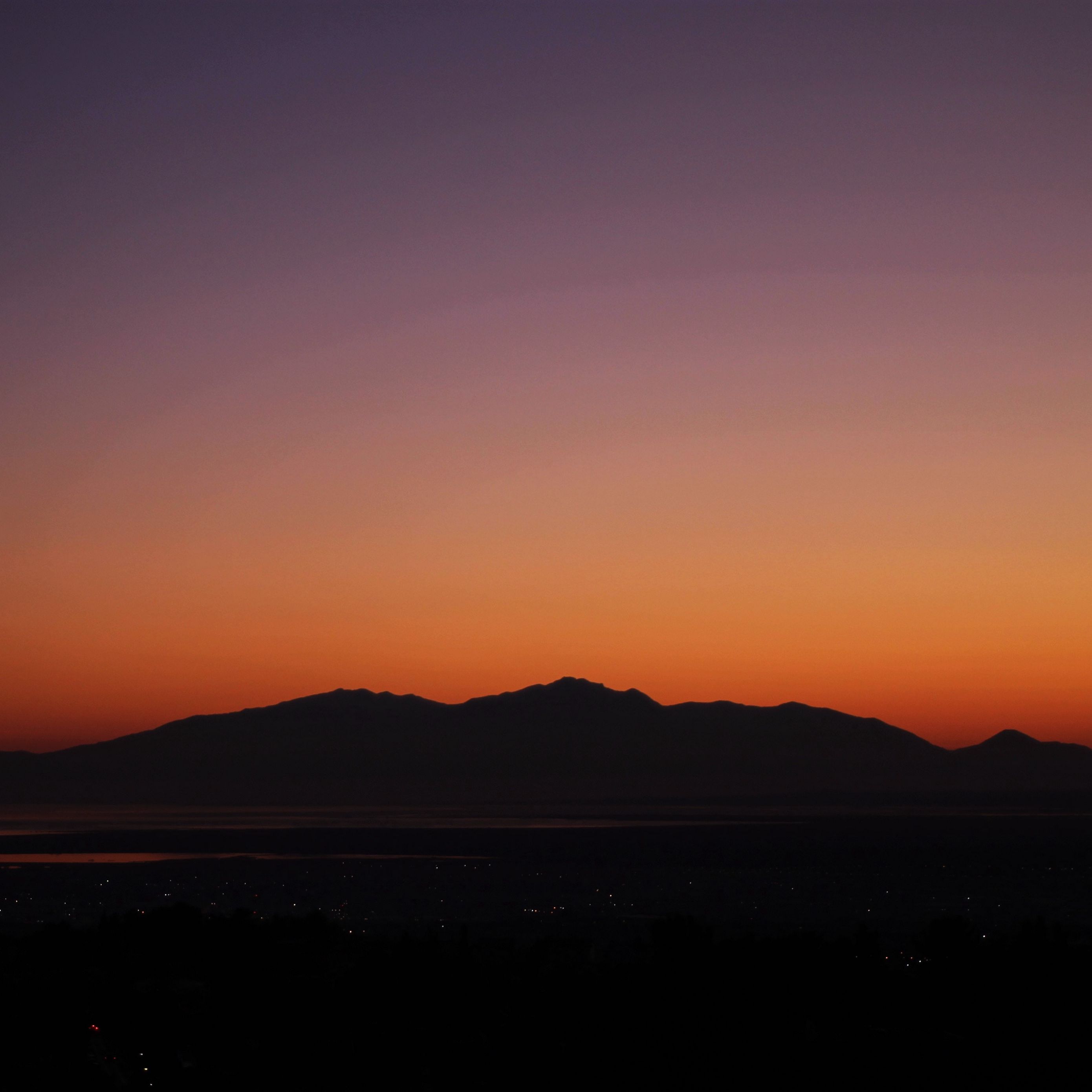 Download Wallpaper 2780x2780 Mountains Horizon Sunset Sky Ipad Air Ipad Air 2 Ipad 3 Ipad 4 Ipad Mini 2 Ipad Mini 3 Ipad Mini 4 Ipad Pro 9 7 For Parallax Hd Background
