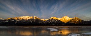 Preview wallpaper mountains, ice, reflection