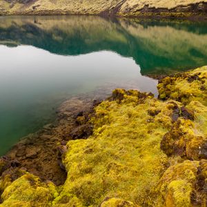 Preview wallpaper mountains, lake, coast, landscape