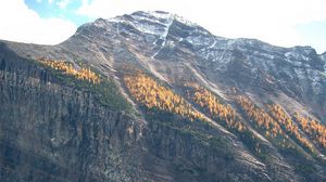 Preview wallpaper mountains, lake, forest, landscape, nature, peak