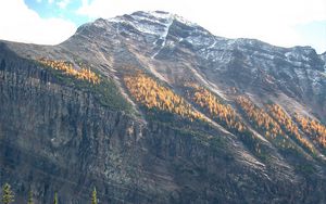 Preview wallpaper mountains, lake, forest, landscape, nature, peak