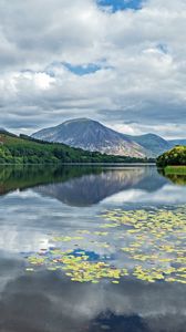 Preview wallpaper mountains, lake, forest, trees, reflection