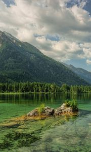 Preview wallpaper mountains, lake, hintersee, austria