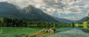 Preview wallpaper mountains, lake, hintersee, austria