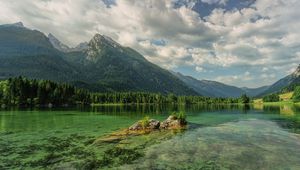 Preview wallpaper mountains, lake, hintersee, austria