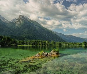 Preview wallpaper mountains, lake, hintersee, austria