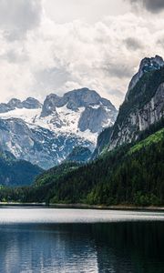 Preview wallpaper mountains, lake, landscape, nature, silence