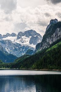 Preview wallpaper mountains, lake, landscape, nature, silence