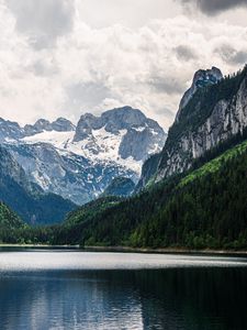 Preview wallpaper mountains, lake, landscape, nature, silence