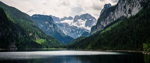 Preview wallpaper mountains, lake, landscape, nature, silence