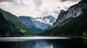 Preview wallpaper mountains, lake, landscape, nature, silence