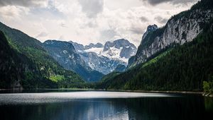 Preview wallpaper mountains, lake, landscape, nature, silence