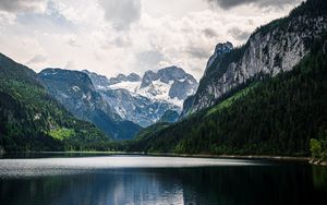 Preview wallpaper mountains, lake, landscape, nature, silence