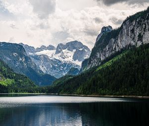 Preview wallpaper mountains, lake, landscape, nature, silence