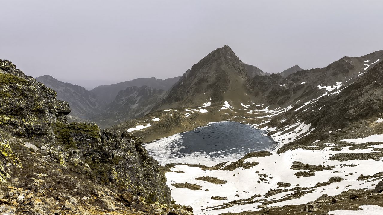 Wallpaper mountains, lake, landscape, nature, stones