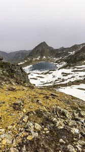 Preview wallpaper mountains, lake, landscape, nature, stones