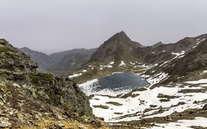 Preview wallpaper mountains, lake, landscape, nature, stones