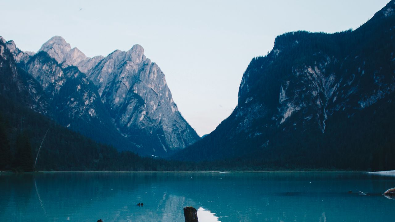 Wallpaper mountains, lake, landscape, shore, water