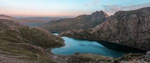 Preview wallpaper mountains, lake, landscape, peaks