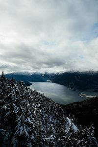 Preview wallpaper mountains, lake, landscape, distance