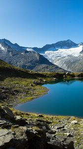 Preview wallpaper mountains, lake, nature, landscape