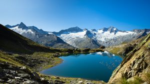 Preview wallpaper mountains, lake, nature, landscape