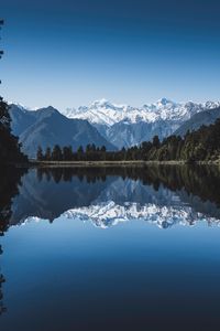 Preview wallpaper mountains, lake, new zealand