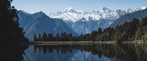 Preview wallpaper mountains, lake, new zealand