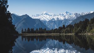 Preview wallpaper mountains, lake, new zealand