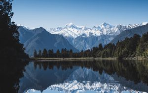 Preview wallpaper mountains, lake, new zealand