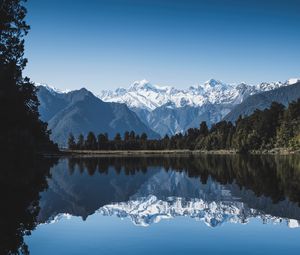 Preview wallpaper mountains, lake, new zealand