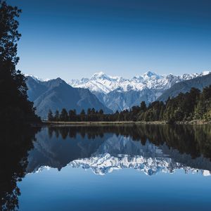 Preview wallpaper mountains, lake, new zealand