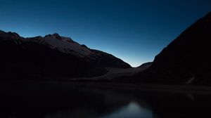Preview wallpaper mountains, lake, night