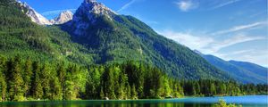 Preview wallpaper mountains, lake, pacification, summer